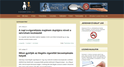 Desktop Screenshot of dohanyzas.hu